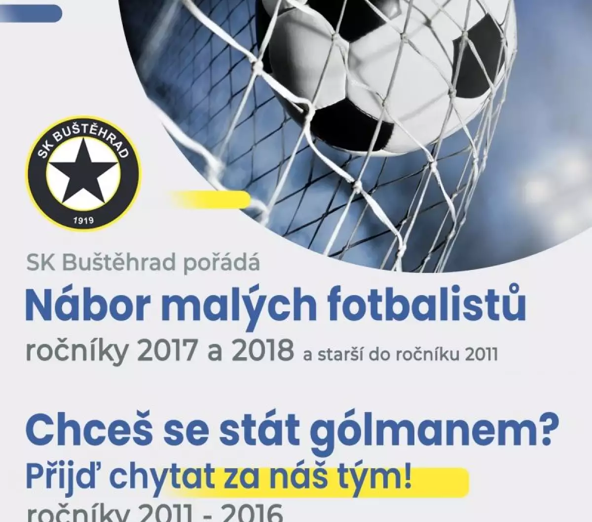 Nábor fotbalistů a fotbalistek